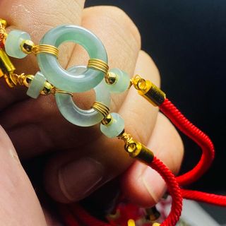 Vòng Cẩm thạch chỉ đỏ hàng loại A