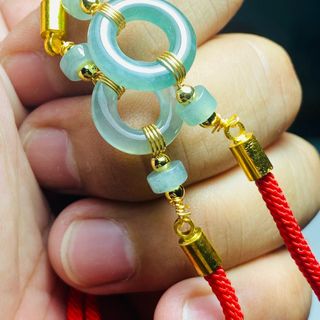 Vòng Cẩm thạch chỉ đỏ hàng loại A