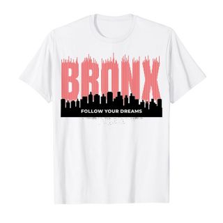 Áo thun cotton unisex HTFashion in hình bronx quote