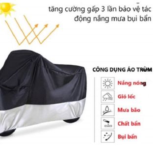 Áo Trùm Xe Vải Dù Siêu Lớn MÔ TÔ