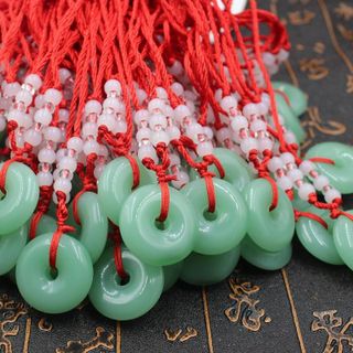 DÂY CHUYỀN CHỈ ĐỎ MẶT HÌNH PHẬT-MẶT ĐỒNG ĐIẾU