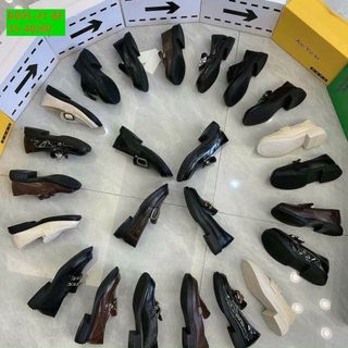 Giày lười nữ chất da mềm êm chân giá rẻ