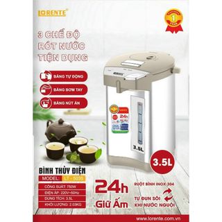 Bình thủy điện 3.5L Lorente LT-5035