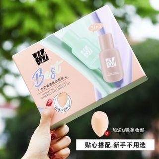 Bộ kem nền Che khuyết điểm & Sáng Mịn Da BEST, sỉ 50k/bộ 2 chai kem & 1 bông tán hồ lô giá sỉ