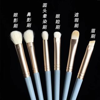 Bộ cọ 10 cây lông mịn cao cấp Bóp Xanh Pastel Voan Nơ, sỉ 95k/bộ Thái Lan