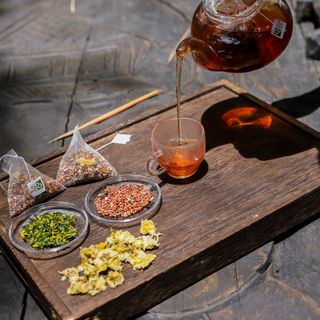 Trà Gạo Lứt Tim Sen