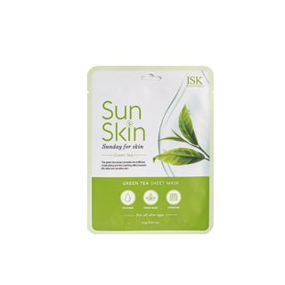 Combo 10 Mặt Nạ Trà Xanh ISK SunSkin Green Tea Sheet Mask Giảm Mụn, Sáng Da, Sạch Bã Nhờn