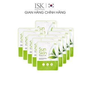 Combo 10 Mặt Nạ Trà Xanh ISK SunSkin Green Tea Sheet Mask Giảm Mụn, Sáng Da, Sạch Bã Nhờn giá sỉ