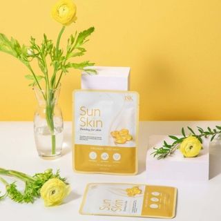 Combo 10 Mặt Nạ Giấy Hàn Quốc ISK SunSkin Collagen Sheet Mask Dưỡng Ẩm, Sáng Da Hiệu Quả