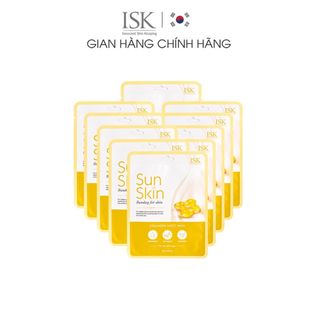 Combo 10 Mặt Nạ Giấy Hàn Quốc ISK SunSkin Collagen Sheet Mask Dưỡng Ẩm, Sáng Da Hiệu Quả giá sỉ