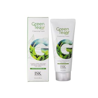 Sữa Rửa Mặt Chiết Xuất Trà Xanh ISK Sạch Sâu, Cấp Ẩm, Dưỡng Trắng Da Dung Tích 100ml