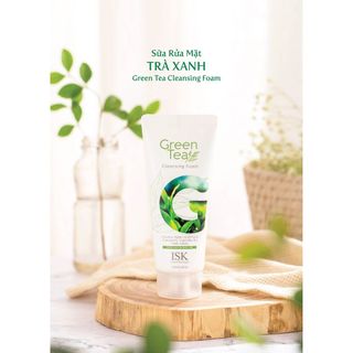 Sữa Rửa Mặt Chiết Xuất Trà Xanh ISK Sạch Sâu, Cấp Ẩm, Dưỡng Trắng Da Dung Tích 100ml