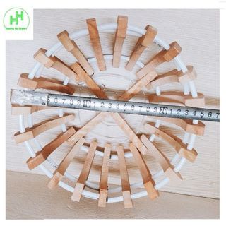 1 Chậu Gỗ Trồng Lan Hình Quả Bí Fi25