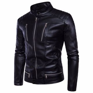 [Mã BMLTA50 giảm đến 50K đơn 99K] Áo khoác da nam lót dù 6 dây kéo cao cấp Gabo Fashion AKD23