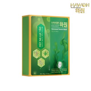 Mặt Nạ Dưỡng Trắng Da Chiết Xuất Lục Tảo Seaweed Facial Mask HAWON - 10 miếng giá sỉ