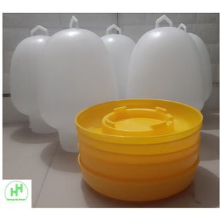 5 Bình Đựng Nước Cho Gia Cầm (Chim, Gà, Ngan, Ngỗng, Vịt, ....) Dung Tích: 8L - Máng uống nước Bình Thuận 8 lít giá sỉ