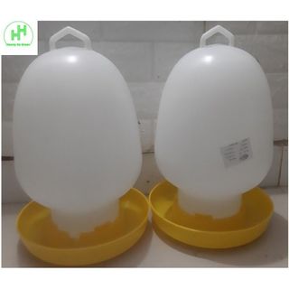 2 Bình Đựng Nước Cho Gia Cầm (Chim, Gà, Ngan, Ngỗng, Vịt, ....) Dung Tích: 8L - Máng uống nước Bình Thuận 8 lít giá sỉ