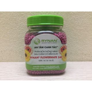 PHÂN BÓN THÔNG MINH TAN CHẬM CÓ KIỂM SOÁT RYNAN FLOWERMATE 240 NPK 14-14-14+TE 150g