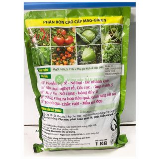 Phân bón cao cấp MAG-GREEN Xanh one ra rễ cực mạnh - nở bụi - xanh đầy lá - mập thân - khỏe cây - cứng rọc khối lượng: 1