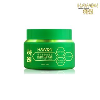 [Tặng 2 Mặt Nạ] Kem Body Lục Tảo Trắng Da Nhanh Chóng Super White HAWON - 100g