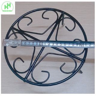 10 Kệ Sắt Đỡ Chậu Hoa Nhựa - ĐK 21.5cm, Cao 10.5cm