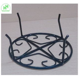 10 Kệ Sắt Đỡ Chậu Hoa Nhựa - ĐK 21.5cm, Cao 10.5cm