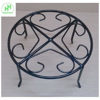 10 Kệ Sắt Đỡ Chậu Hoa Nhựa - ĐK 21.5cm, Cao 10.5cm