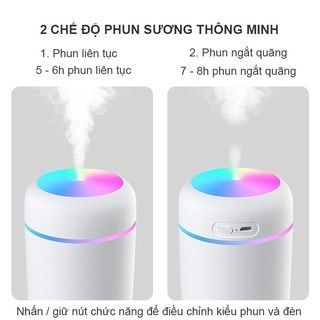 Máy Khuyếch Tán T.i.n.h Dầu H2O Phun Sương Tạo Ẩm Màu Trắng