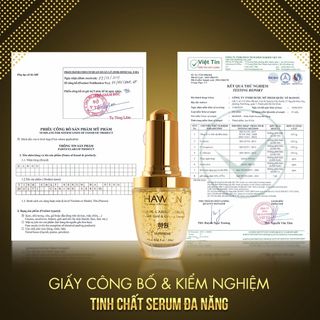 Serum sáng da & mờ thâm chiết xuất Nhân Sâm tinh chất v.àng 24K HAWON - 10ml