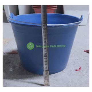 5 Xô nhựa Xanh Lam - Xô Nhựa Đựng Nước, Tưới Cây, Xách Hồ, Xách Vữa, Đựng Đồ, Có Quai Xách, Kích Thước 28x18Cm