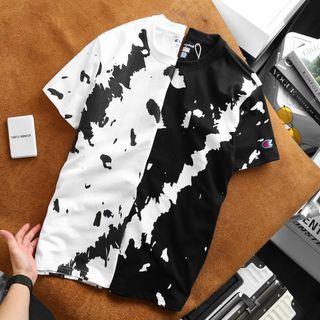 Áo thun nam, áo cổ tròn tay ngắn chất thun cotton co giãn 4 chiều ( size từ 55kg-85kg)
