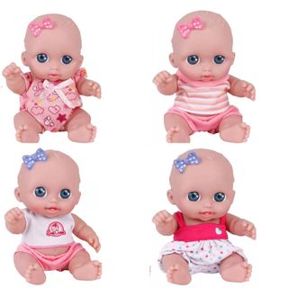 Búp Bê Nhựa Mắt To 3D Cao Cấp Tái Sinh 21 cm 8 inch Reborn Vynil Baby Doll giá sỉ