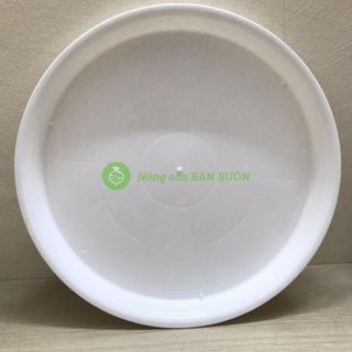 5 Khay Đĩa Lót Đế Chậu D450 Binh Thuan Plastics - Màu Trắng