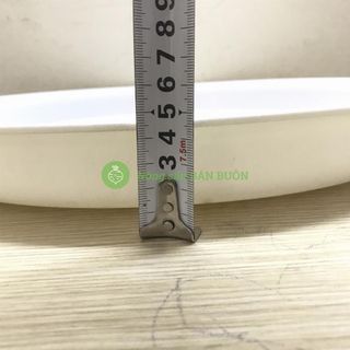 5 Khay Đĩa Lót Đế Chậu D450 Binh Thuan Plastics - Màu Trắng