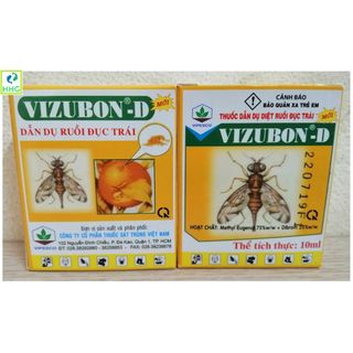2 HỘP 4 lọ (10ml/lọ) THUỐC DẪN DỤ DIỆT RUỒI ĐỤC TRÁI VIZUBON-D giá sỉ
