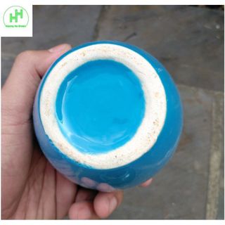 1 Chum, Lu, Bình gốm sứ trồng cây, trồng thủy sinh, đựng đồ uống, dung tích 1L - Màu Xanh nước biển