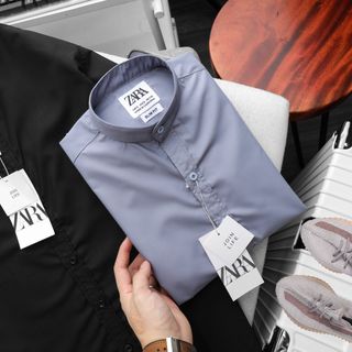 Áo sơ mi, áo sơ mi nam tay ngắn chất liệu cotton lụa không nhăn, size từ 55kg-85kg