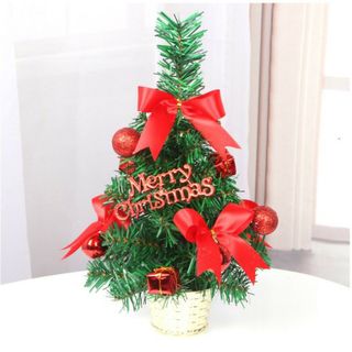 Cây thông Noel mini cao 50cm, Cây thông Noel mini trang trí đầy đủ phụ kiện cao 50m - Huy Tưởng