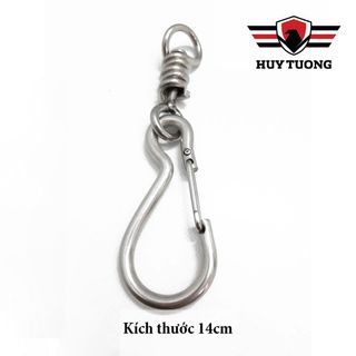[Mã LIFE25750K giảm 10% đơn 200k] Móc khóa , móc cài treo chìa khóa 4 size Inox 304 Cao Cấp - Huy Tưởng