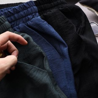 Quần dài nam, quần thun thể thao nam chất LINEN mềm mại thoáng mát size từ 55kg-95kg