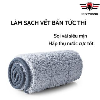Bông lau nhà thay thế Bông lau miếng lau nhà thay thế cho cây lau nhà tự vắt SIZE 12x33cm - Huy Tưởng