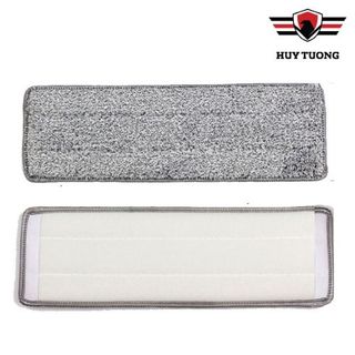 Bông lau nhà thay thế Bông lau miếng lau nhà thay thế cho cây lau nhà tự vắt SIZE 12x33cm - Huy Tưởng
