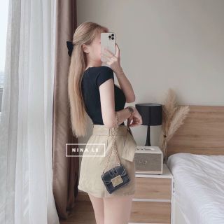 Chân váy chữ a thắt lưng bản bự