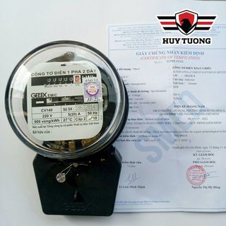 Công Tơ Điện 1 Pha 2 Dây, Công tơ điện EMIC GELEX 1 pha 2 dây (CÓ GIẤY KIỂM ĐỊNH) - Huy Tưởng
