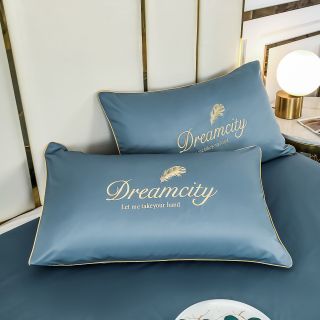 Bộ Chăn Ga Gối Dreamcity Lụa chăn chần