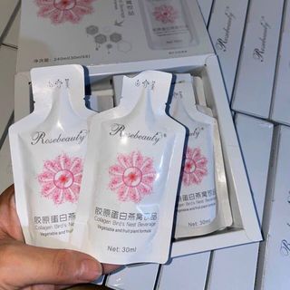 nước uống collagen yến trắng da dạng túi rose beauty ( hộp 8 gói ) giá sỉ