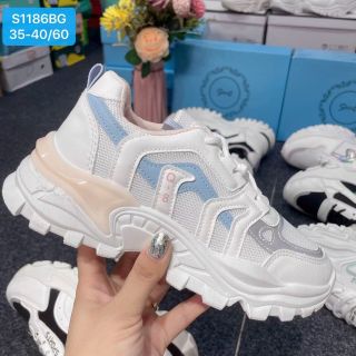 Giày thể thao nữ đế cao năng động S1186
