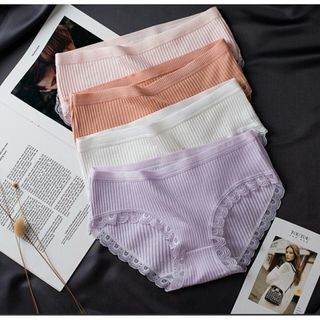 Quần lót Cotton Nữ cạp sọc cao cấp xuất Nhật - UD011