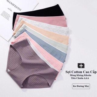 Quần Lót Cotton Gân Tăm Không Đường May Kháng Khuẩn giá sỉ