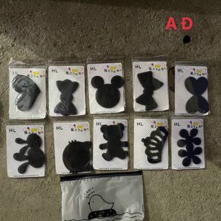 Sét kẹp tóc 10ct hình màu đen